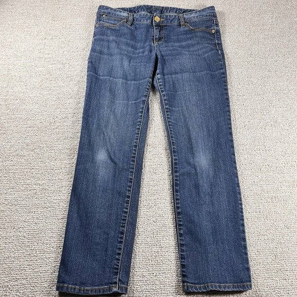 Michael Kors Blue Skinny Straight Leg Jeans Women’s 10 Petite preowned - Picture 1 of 7